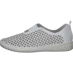 Rieker N0965, Slipper, Damen, weiss/cement