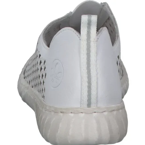 Rieker N0965, Slipper, Damen, weiss/cement