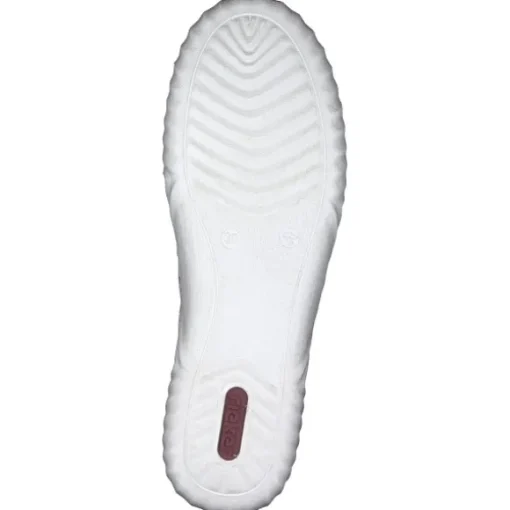 Rieker N0965, Slipper, Damen, weiss/cement