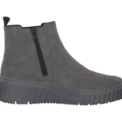 Rieker N2553, Stiefeletten, Damen, grey/anthrazit