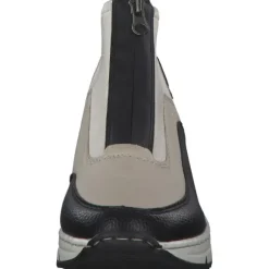 Rieker N6352, Stiefeletten, Damen, Schwarz/Weiss