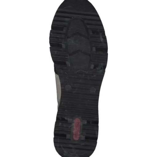 Rieker N6352, Stiefeletten, Damen, Schwarz/Weiss
