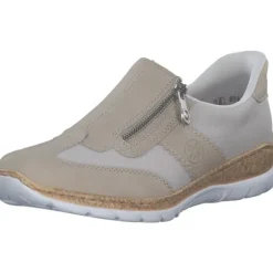 Rieker N42G5, Schnürschuhe, Damen, perle/kreide