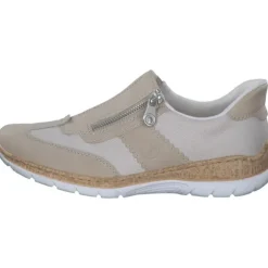 Rieker N42G5, Schnürschuhe, Damen, perle/kreide