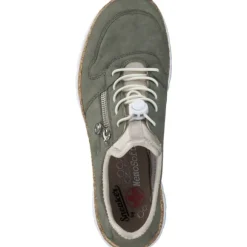 Rieker N42G0, Schnürschuhe, Damen, schilf/perlcreme