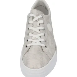 Rieker N49W1, Schnürschuhe, Damen, beige-gold/weiss