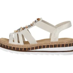Rieker V7949, Keilsandaletten, Damen, Beige