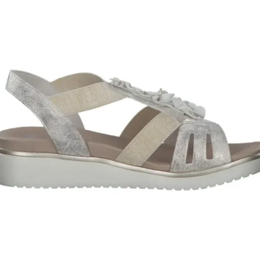 Rieker V3788, Keilsandaletten, Damen, Beige