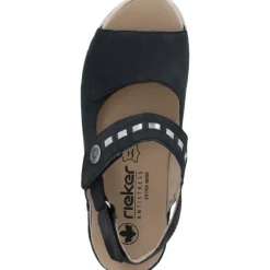 Rieker V7473, Keilsandaletten, Damen, Blau