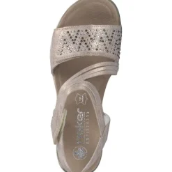 Rieker V3764, Keilsandaletten, Damen, rosegold