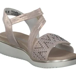 Rieker V3764, Keilsandaletten, Damen, rosegold