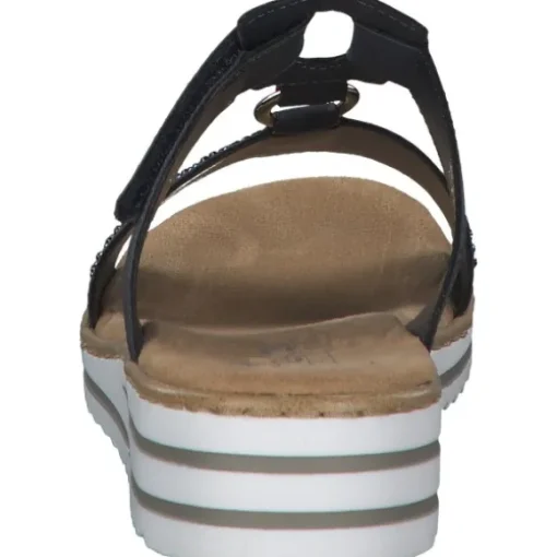 Rieker V0620, Plateau-Pantoletten, Damen, nightblue