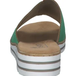 Rieker V0673, Plateau-Pantoletten, Damen, apfel