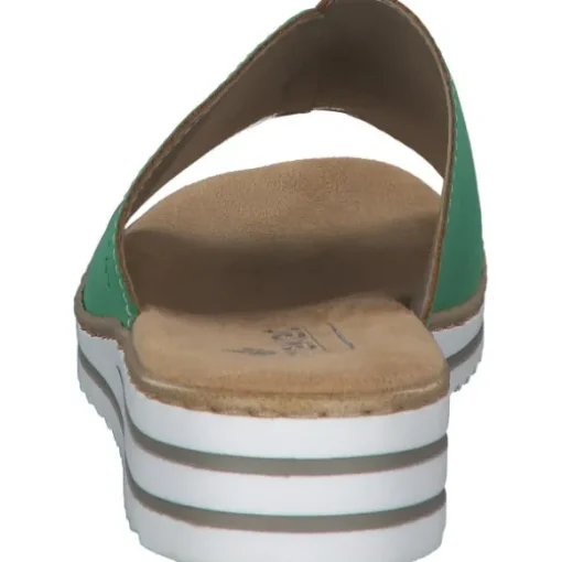 Rieker V0673, Plateau-Pantoletten, Damen, apfel
