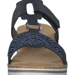 Rieker V0620, Plateau-Pantoletten, Damen, nightblue