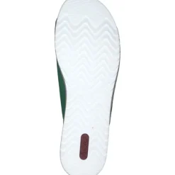 Rieker V0673, Plateau-Pantoletten, Damen, apfel