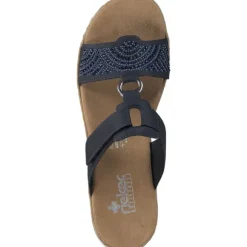 Rieker V0620, Plateau-Pantoletten, Damen, nightblue