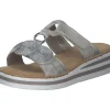 Rieker V02K3, Pantoletten & Badeschuhe, Damen, Silber