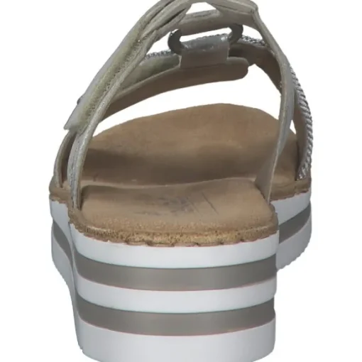 Rieker V02K3, Pantoletten & Badeschuhe, Damen, Silber