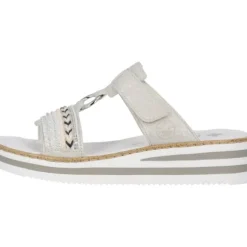 Rieker V02M6, Pantoletten & Badeschuhe, Damen, Grau (Silver)