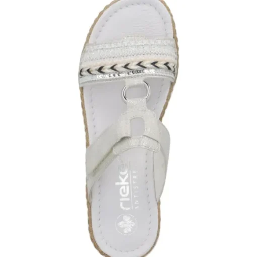 Rieker V02M6, Pantoletten & Badeschuhe, Damen, Grau (Silver)