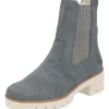 Rieker X5780, Stiefeletten, Damen, Blau (Jeans/Leinen)