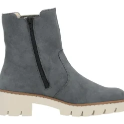 Rieker X5780, Stiefeletten, Damen, Blau (Jeans/Leinen)