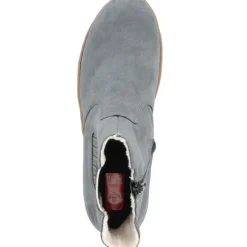 Rieker X5780, Stiefeletten, Damen, Blau (Jeans/Leinen)