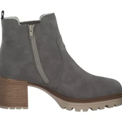 Rieker Y9071, Winterstiefeletten, Damen, Grau (Leinen)