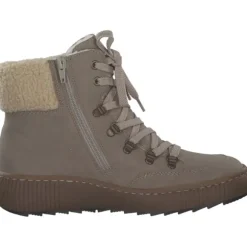 Rieker Z6638-64 , Schnürstiefel, Damen, congo/beige