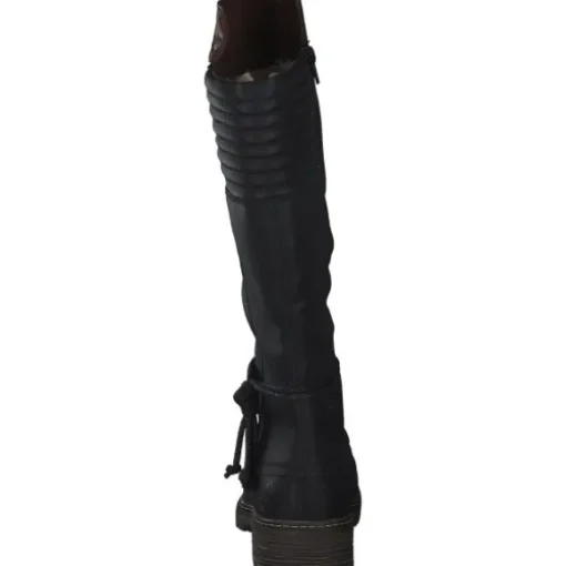 Rieker Z4776, Overknee-Stiefel, Damen, Schwarz