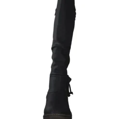 Rieker Z4776, Overknee-Stiefel, Damen, Schwarz