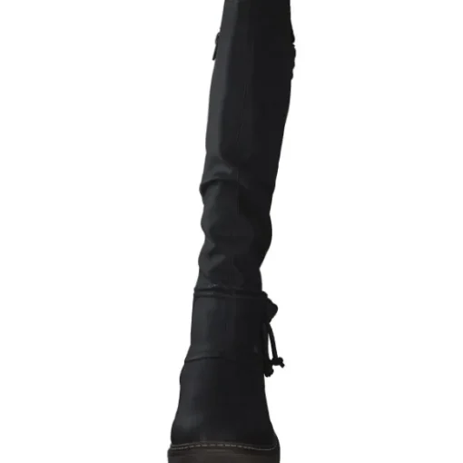 Rieker Z4776, Overknee-Stiefel, Damen, Schwarz