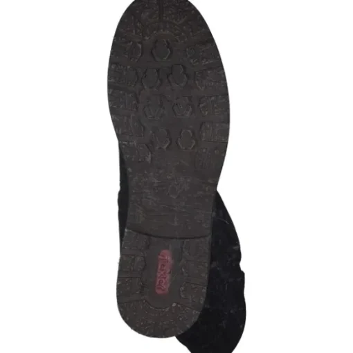 Rieker Z4776, Overknee-Stiefel, Damen, Schwarz