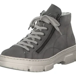 Rieker Z7410, Schnürstiefel, Damen, grey
