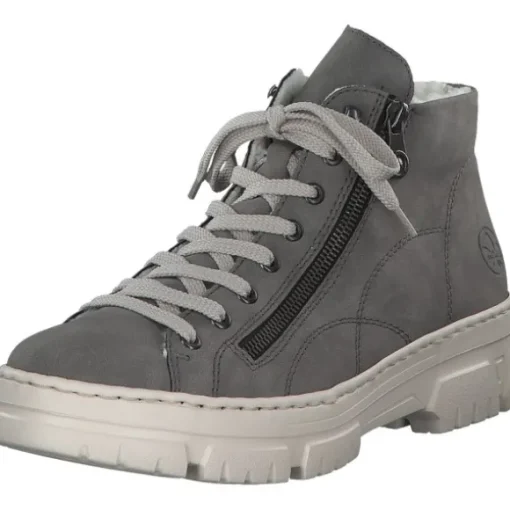 Rieker Z7410, Schnürstiefel, Damen, grey