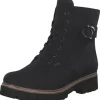 Rieker Z5723-00, Schnürstiefel, Damen, schwarz/schwarz