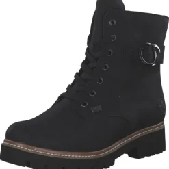 Rieker Z5723-00, Schnürstiefel, Damen, schwarz/schwarz