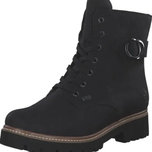 Rieker Z5723-00, Schnürstiefel, Damen, schwarz/schwarz