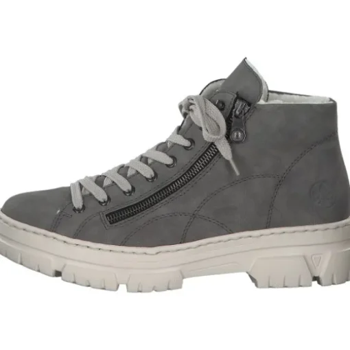 Rieker Z7410, Schnürstiefel, Damen, grey