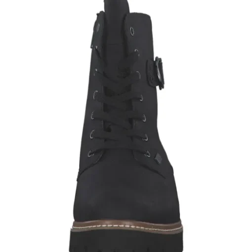 Rieker Z5723-00, Schnürstiefel, Damen, schwarz/schwarz