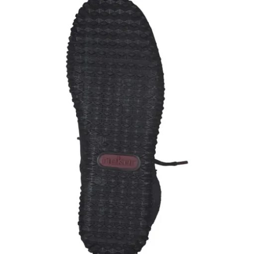 Rieker Z4251-45, Schnürstiefel, Damen, anthrazit/grau/schwarz