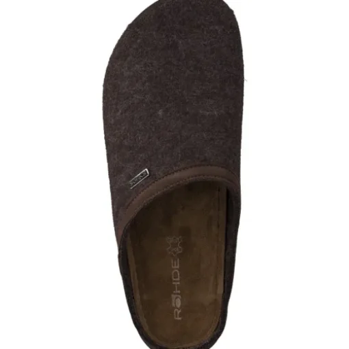 Rohde 6740, Filzpantoffeln, Herren, Braun (Espresso/Walnut)