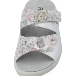 Rohde 5735, Pantoletten, Damen, silber - muster