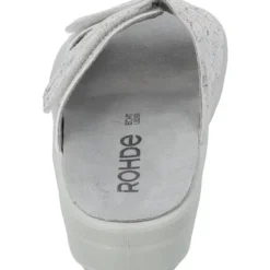 Rohde 5735, Pantoletten, Damen, silber - muster