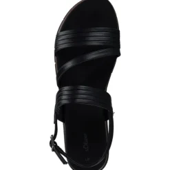 s. Oliver 28715, Keilsandaletten, Damen, black