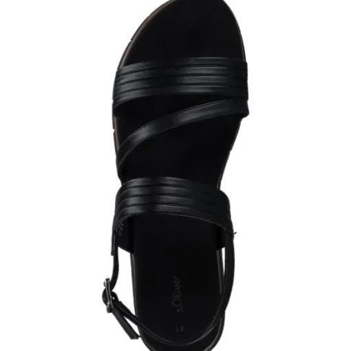 s. Oliver 28715, Keilsandaletten, Damen, black