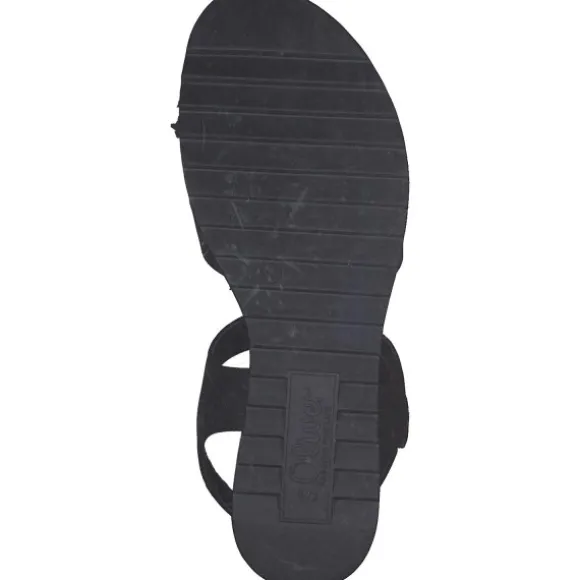 s. Oliver 28708, Klassische Sandalen, Damen, Schwarz