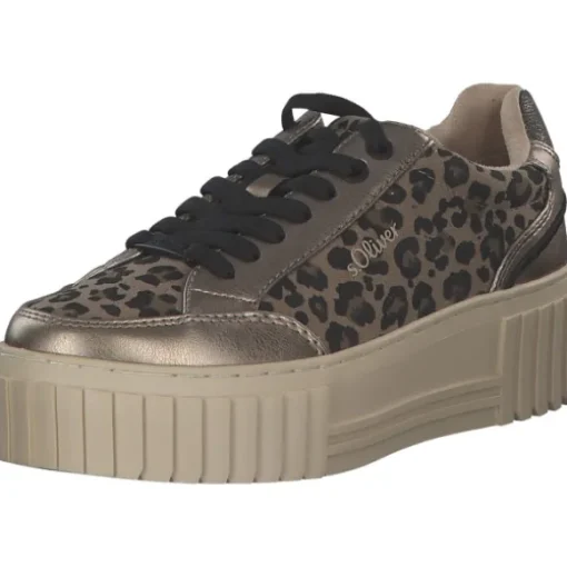 s. Oliver 5-23662-43/907 M2366242, Schnürschuhe, Damen, LEOPARD