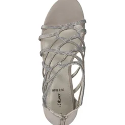 s. Oliver 28308, Plateau-Sandaletten, Damen, Beige